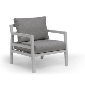 מערכת ישיבה אלומיניום דגם BREST לבן/אפור