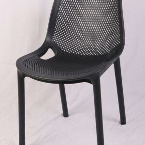 כסא פלסטיק יצוק צבע אפור כהה PRIDE (קיים ב-10 צבעים)